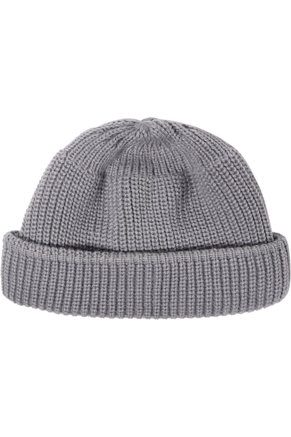 Daily Skull Cap Knit Beanie Hat Soft Warm Acrylic Winter Hats Trawler Toboggan Cap Roll-up Edge Swag Fisherman Ski Cap