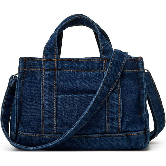 Kukuzhu Denim Hobo Bags for Women Canvas Shoulder Crossbody Bags Summer Casual Totes Handbag Cloth Bags Versatile Purses