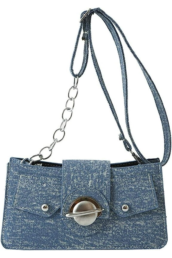 Denim Hobo Bags for Women Small Tote Bag Purses Denim Crossbody Bag Handbag Classic Square Bag Shoulder Satchel Bag