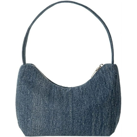 Kukuzhu Denim Tote Bag Women Canvas Chic Elegant Casual Small Shoulder Bag