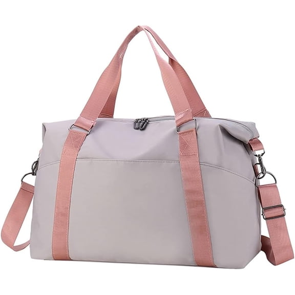 Kukuzhu DurableTravel Duffle Bag Large Carry On Bag Foldable Womens Weekender Bags Overnight Bag Chic Shoulder Tote Bag for Travel Gym Yoga