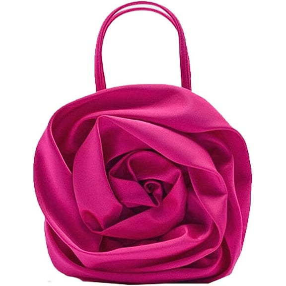 Kukuzhu Evening Bag Clutch for Women Floral Tote Bag Satin Shoulder Bag Formal Handbag Crossbody Bag Classy Purse for Women
