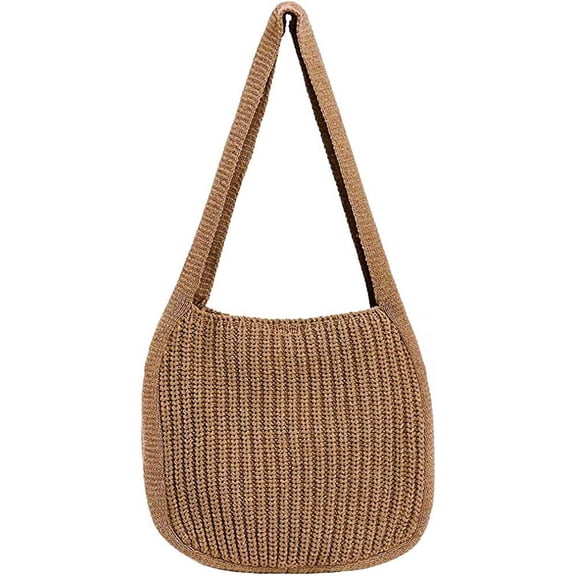 Kukuzhu Fairy Grunge Knitted Shoulder Bags Y2K Fairycore Tote Bag Hobo Bag Indie Crossbody Bag Alt Purse Accessories