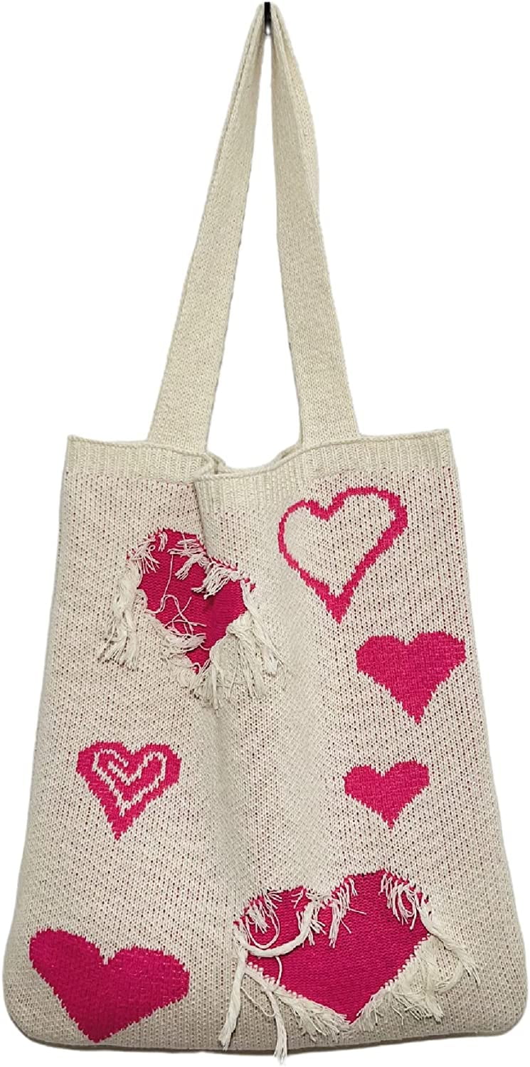 Fairy Grunge Tote Bag Y2K Fairycore Crochet Hobo Bag