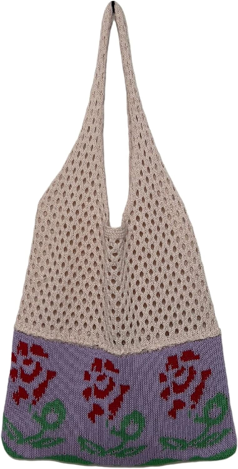 Kukuzhu Fairy Tote Bag Aesthetic Tote Bag Y2k Bag Tote Bag Aesthetic Y2k Crochet Tote Bag Aesthetic