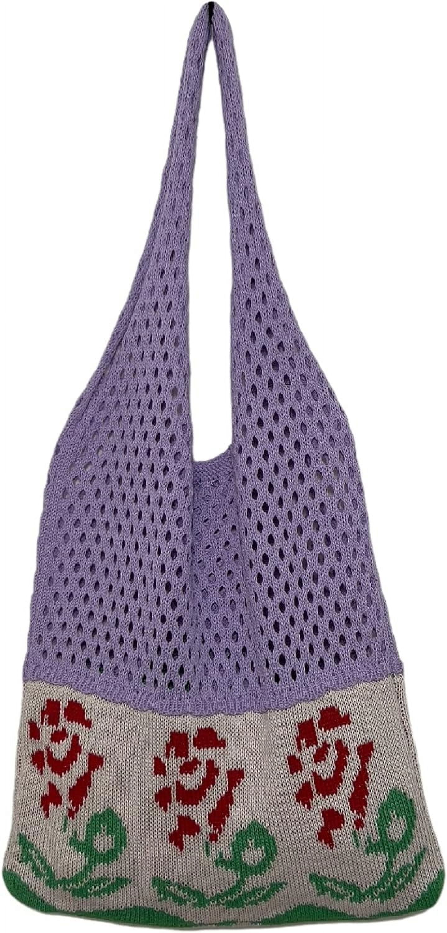 Kukuzhu Fairy Tote Bag Aesthetic Tote Bag Y2k Bag Tote Bag Aesthetic Y2k Crochet Tote Bag Aesthetic