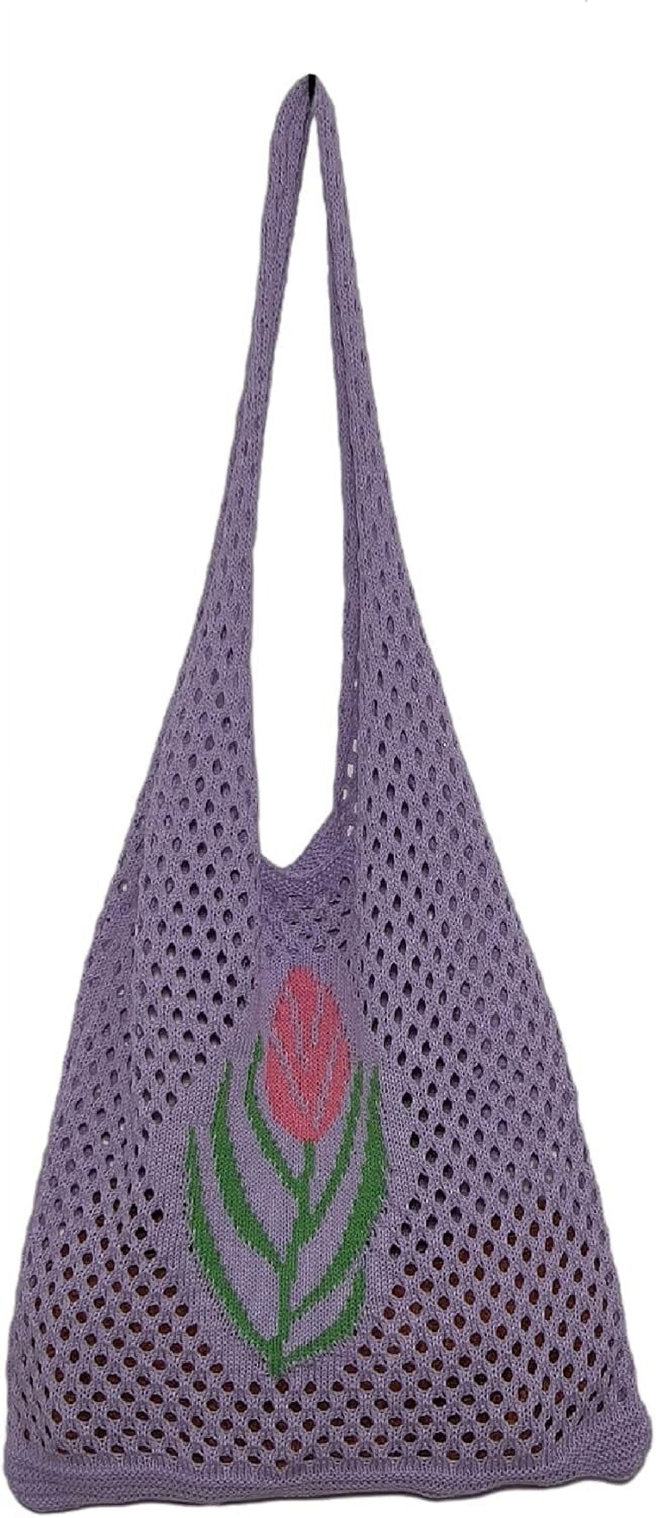 Kukuzhu Fairy Tote Bag Aesthetic Tote Bag Y2k Bag Tote Bag Aesthetic Y2k Crochet Tote Bag Aesthetic