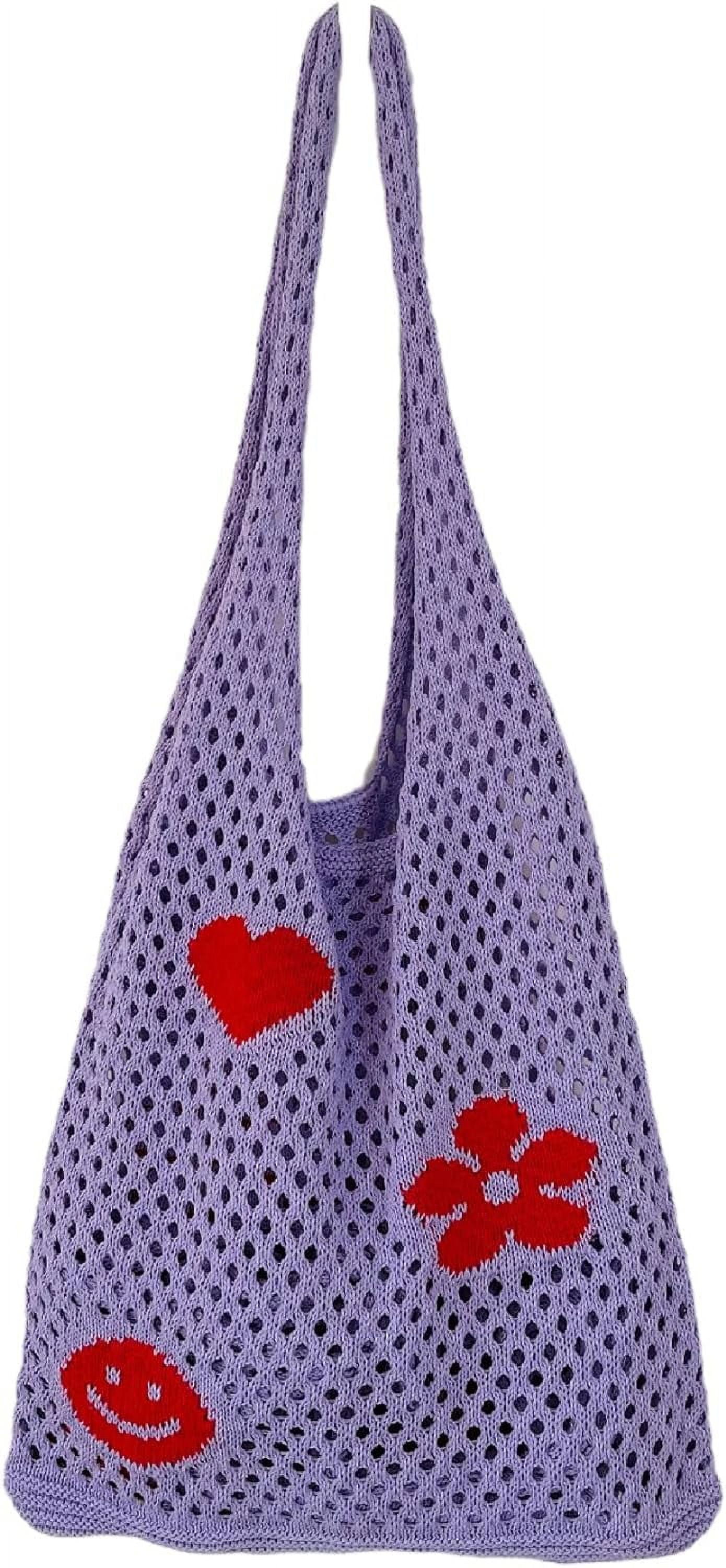 Kukuzhu Fairy Tote Bag Aesthetic Tote Bag Y2k Bag Tote Bag Aesthetic Y2k Crochet Tote Bag Aesthetic