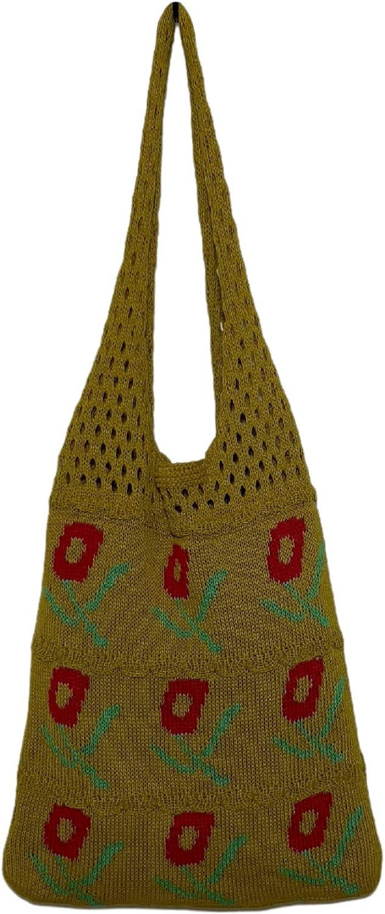 Kukuzhu Fairy Tote Bag Aesthetic Tote Bag Y2k Bag Tote Bag Aesthetic Y2k Crochet Tote Bag Aesthetic