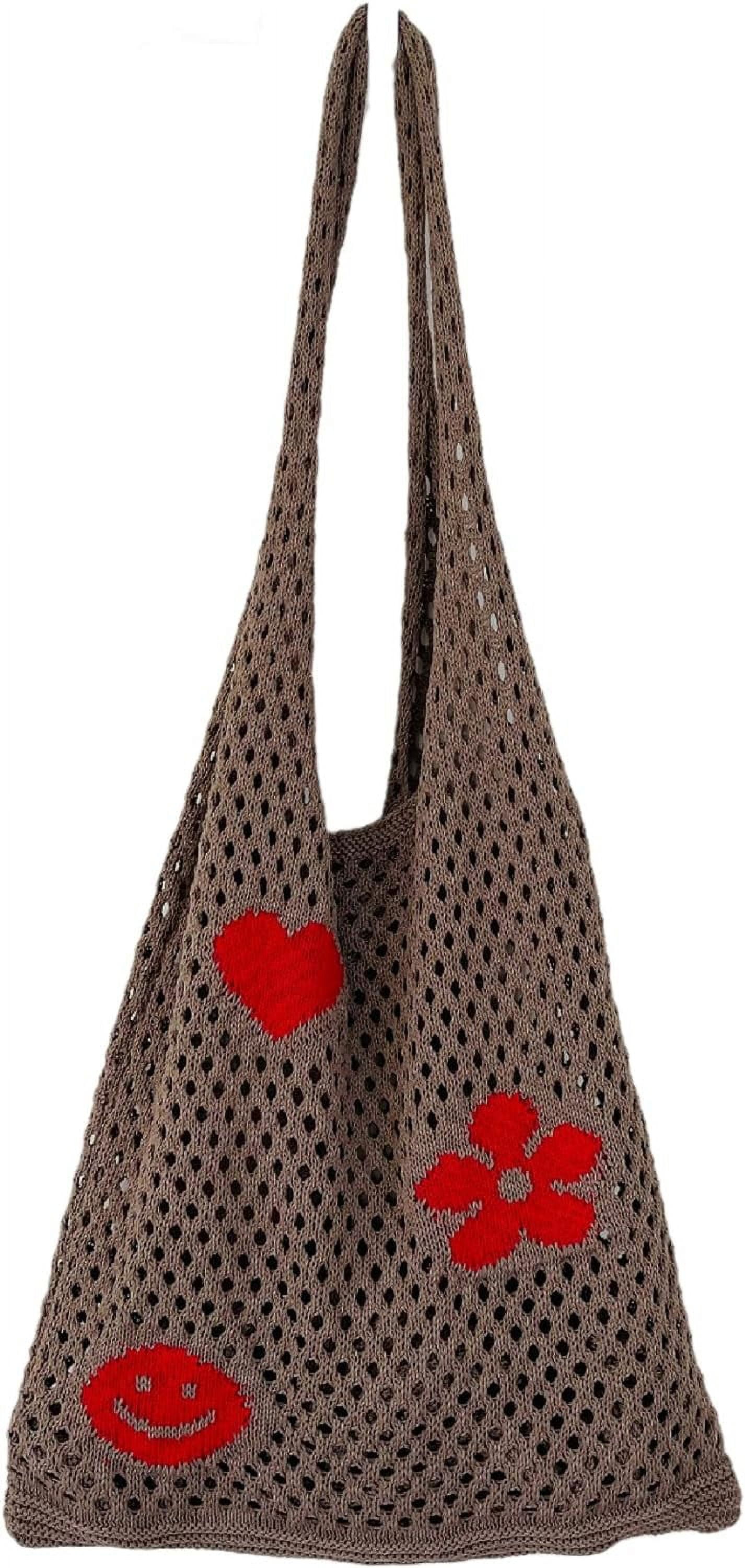 Kukuzhu Fairy Tote Bag Aesthetic Tote Bag Y2k Bag Tote Bag Aesthetic Y2k Crochet Tote Bag Aesthetic