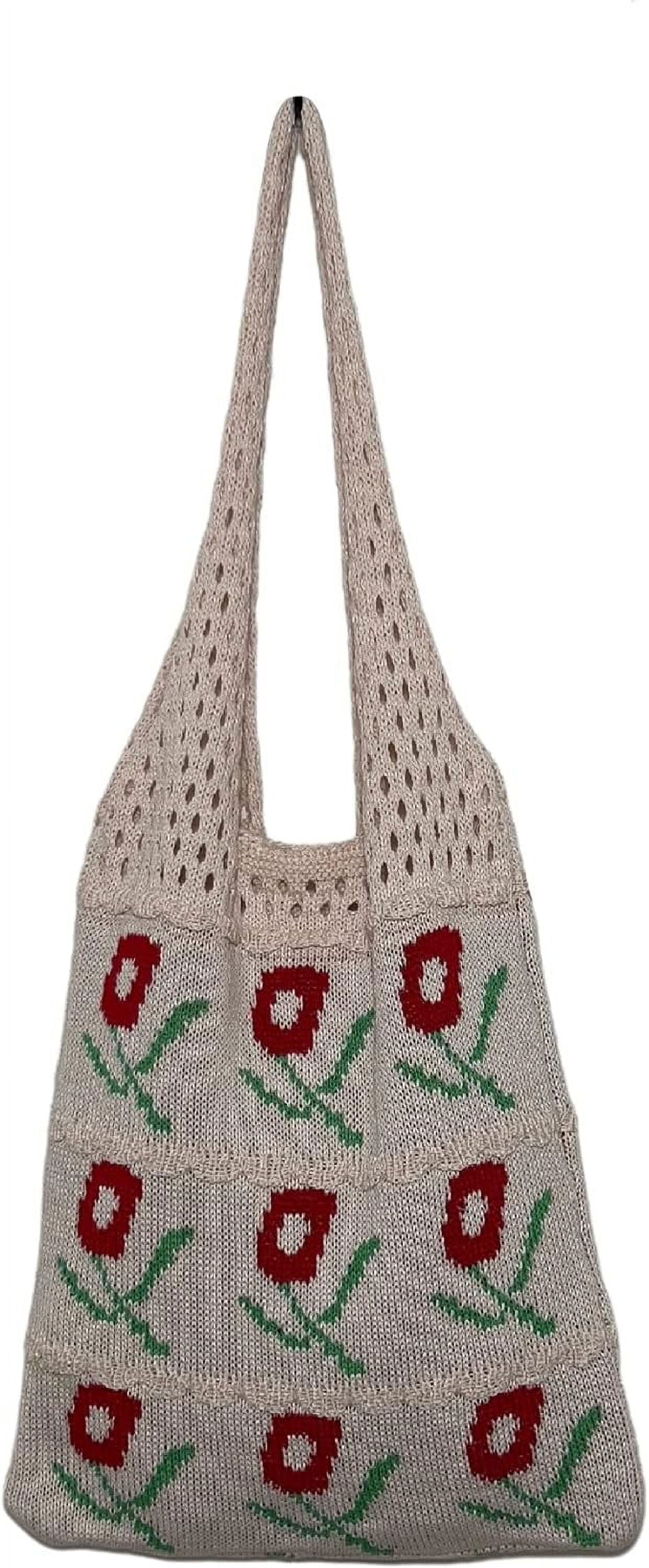 Kukuzhu Fairy Tote Bag Aesthetic Tote Bag Y2k Bag Tote Bag Aesthetic Y2k Crochet Tote Bag Aesthetic