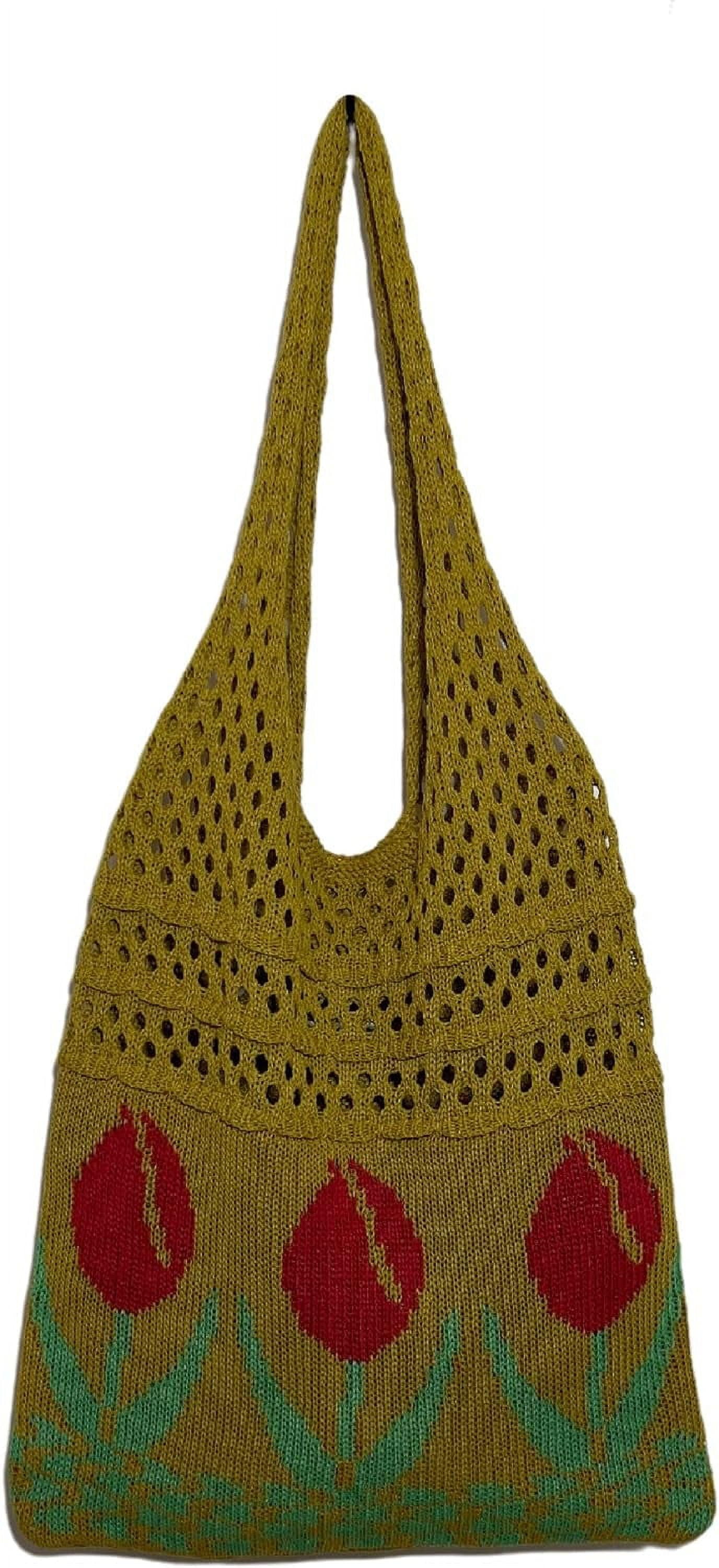 Kukuzhu Fairy Tote Bag Aesthetic Tote Bag Y2k Bag Tote Bag Aesthetic Y2k Crochet Tote Bag Aesthetic