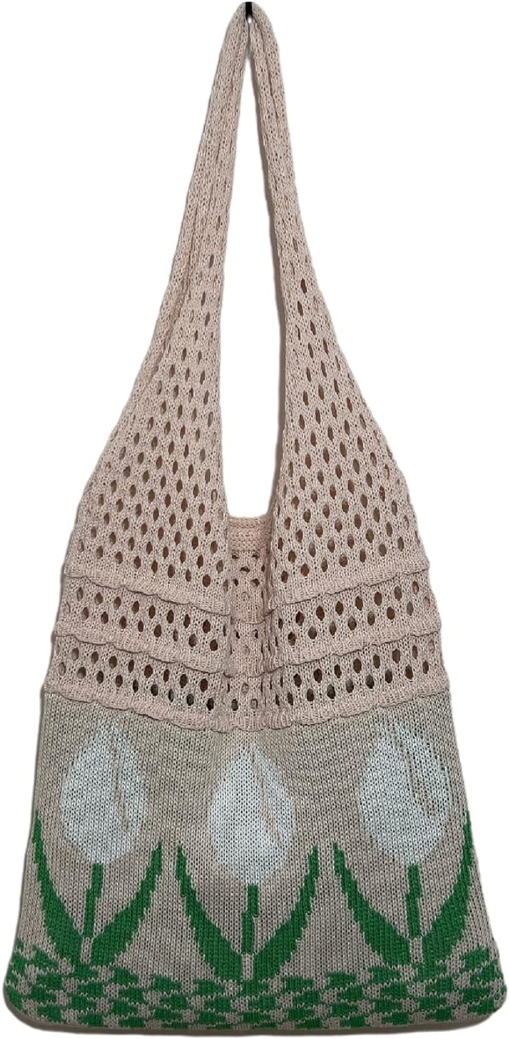 Kukuzhu Fairy Tote Bag Aesthetic Tote Bag Y2k Bag Tote Bag Aesthetic Y2k Crochet Tote Bag Aesthetic