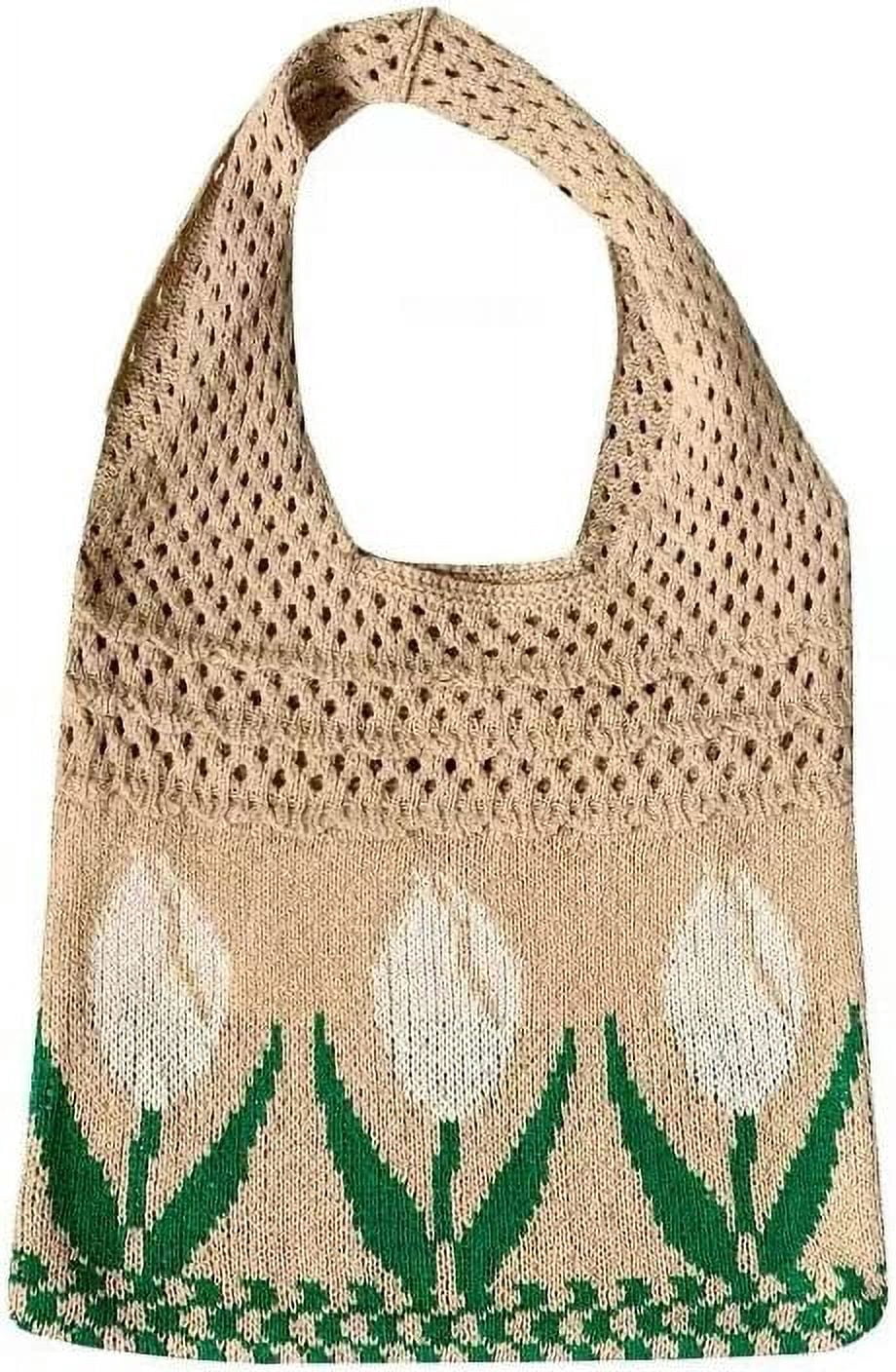 Kukuzhu Fairy Tote Bag Aesthetic Tote Bag Y2k Bag Tote Bag Aesthetic Y2k Crochet Tote Bag Aesthetic