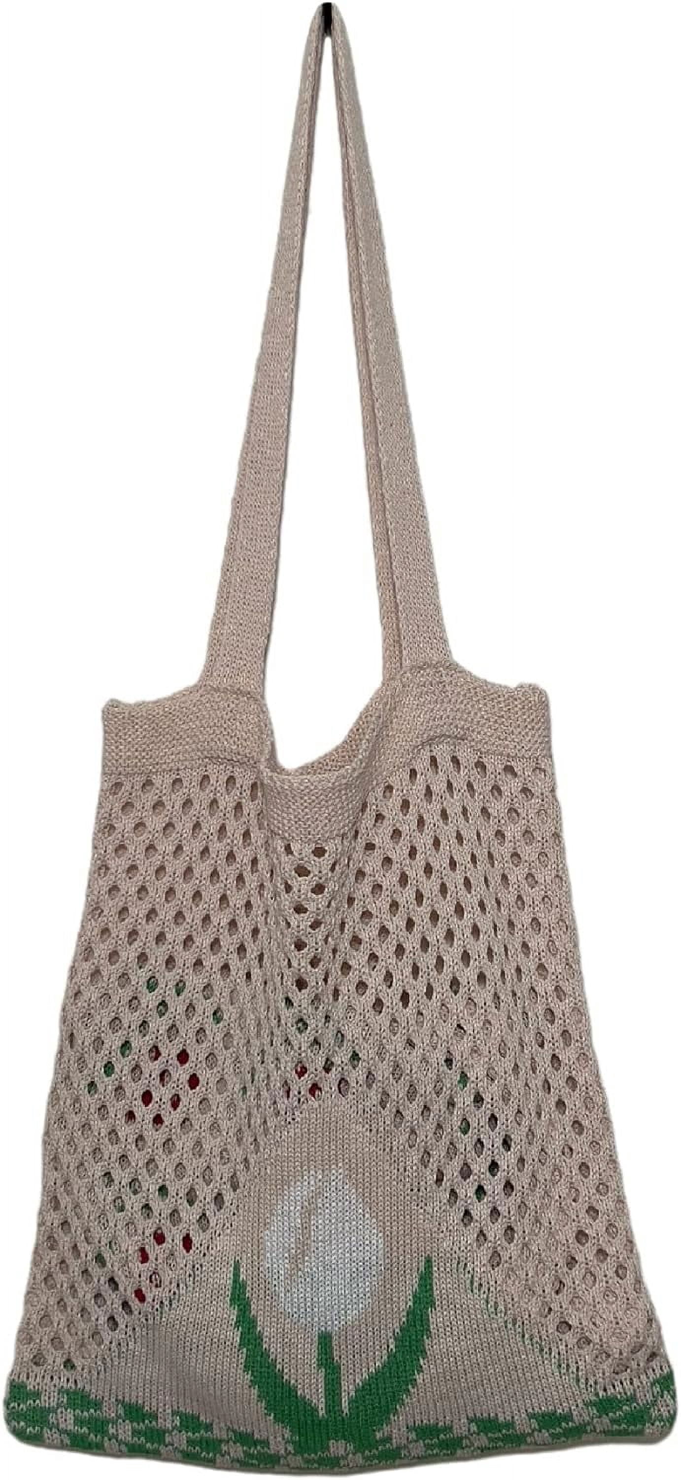 Kukuzhu Fairy Tote Bag Aesthetic Tote Bag Y2k Bag Tote Bag Aesthetic Y2k Crochet Tote Bag Aesthetic