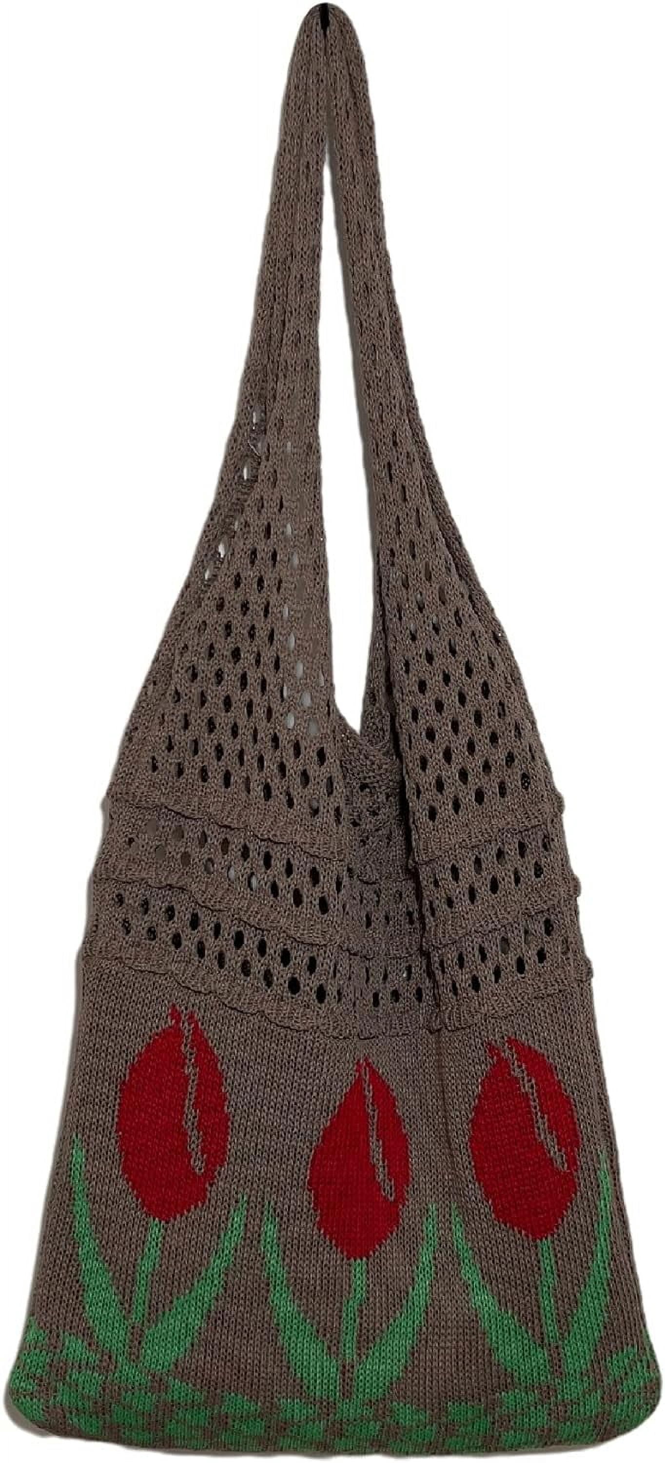 Kukuzhu Fairy Tote Bag Aesthetic Tote Bag Y2k Bag Tote Bag Aesthetic Y2k Crochet Tote Bag Aesthetic