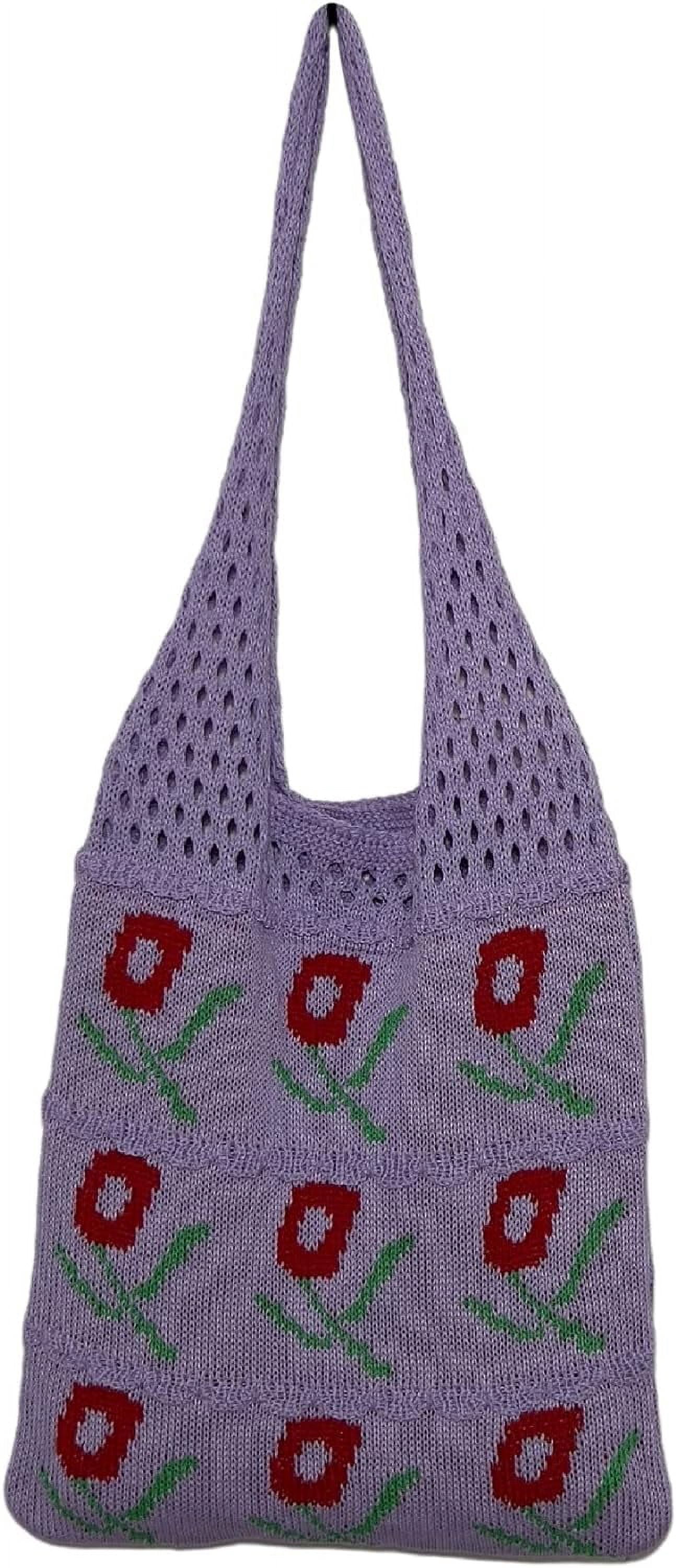Kukuzhu Fairy Tote Bag Aesthetic Tote Bag Y2k Bag Tote Bag Aesthetic Y2k Crochet Tote Bag Aesthetic