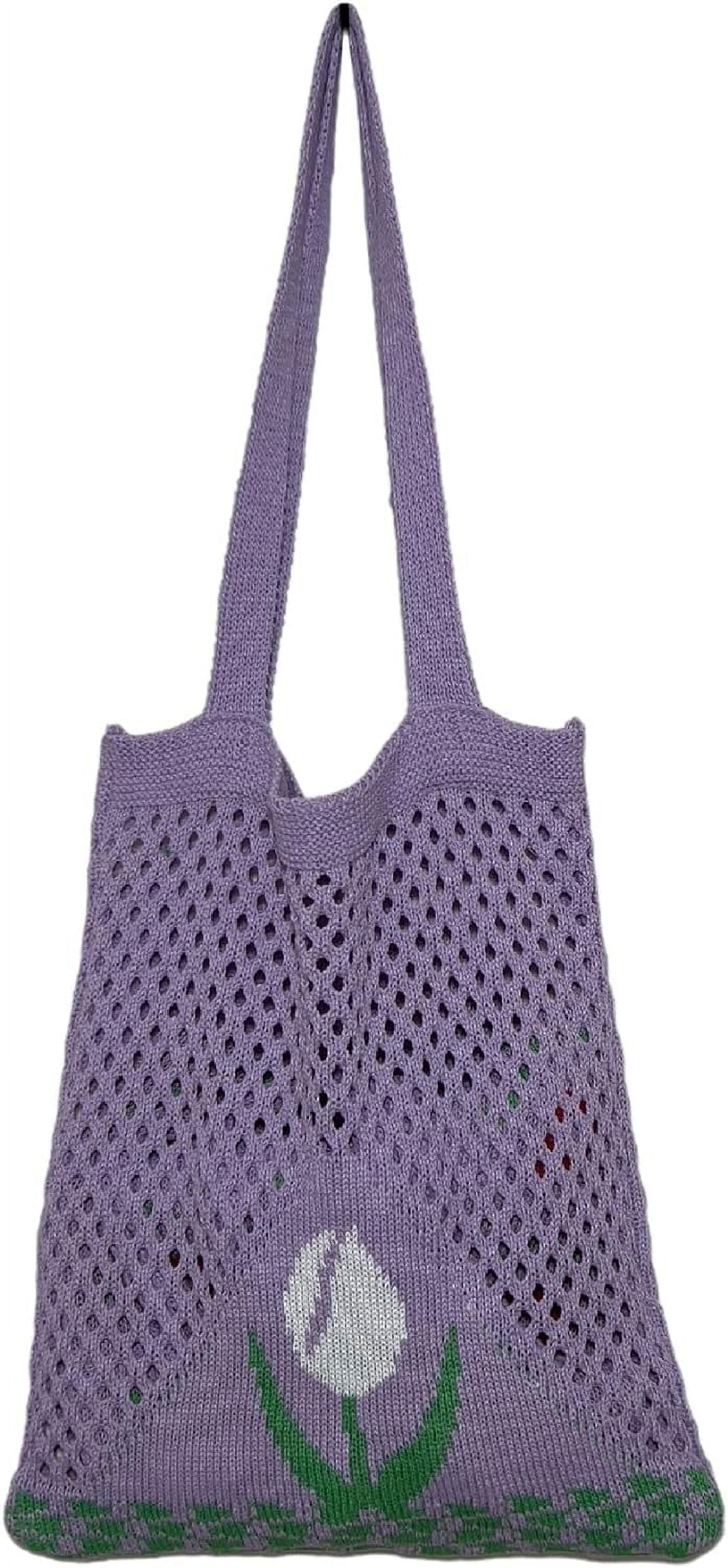 Kukuzhu Fairy Tote Bag Aesthetic Tote Bag Y2k Bag Tote Bag Aesthetic Y2k Crochet Tote Bag Aesthetic