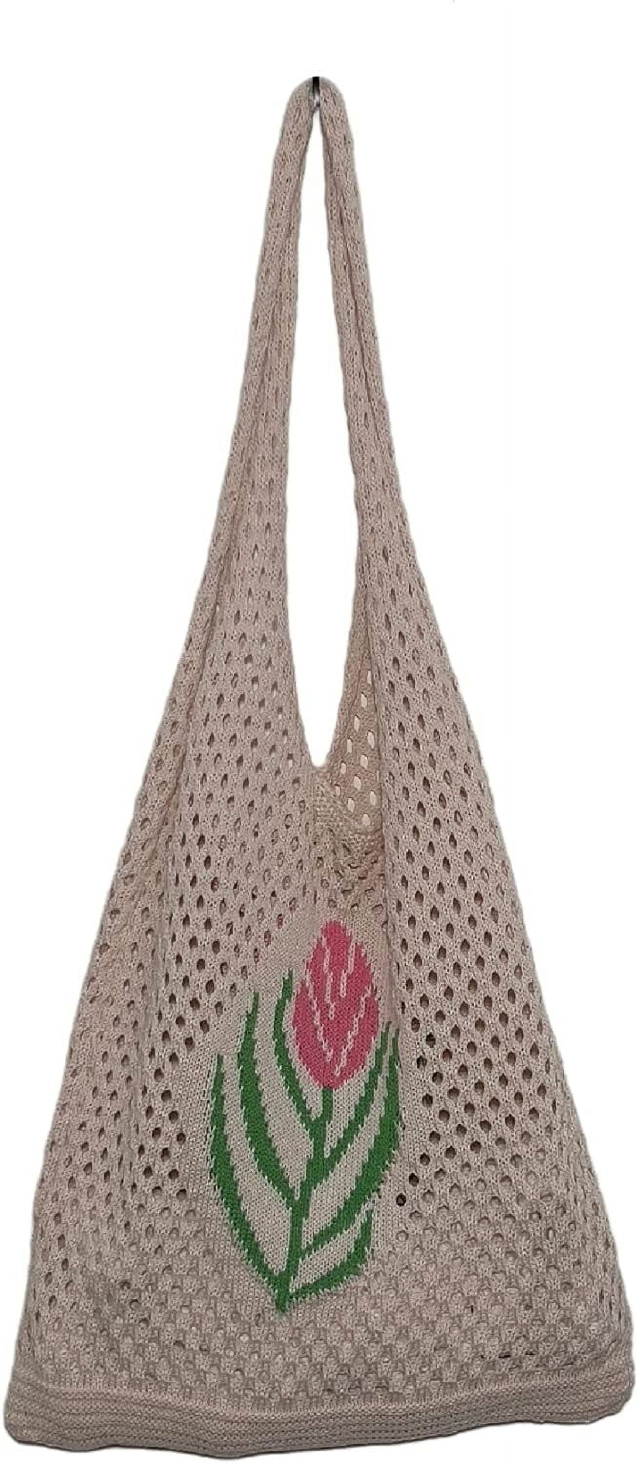 Kukuzhu Fairy Tote Bag Aesthetic Tote Bag Y2k Bag Tote Bag Aesthetic Y2k Crochet Tote Bag Aesthetic