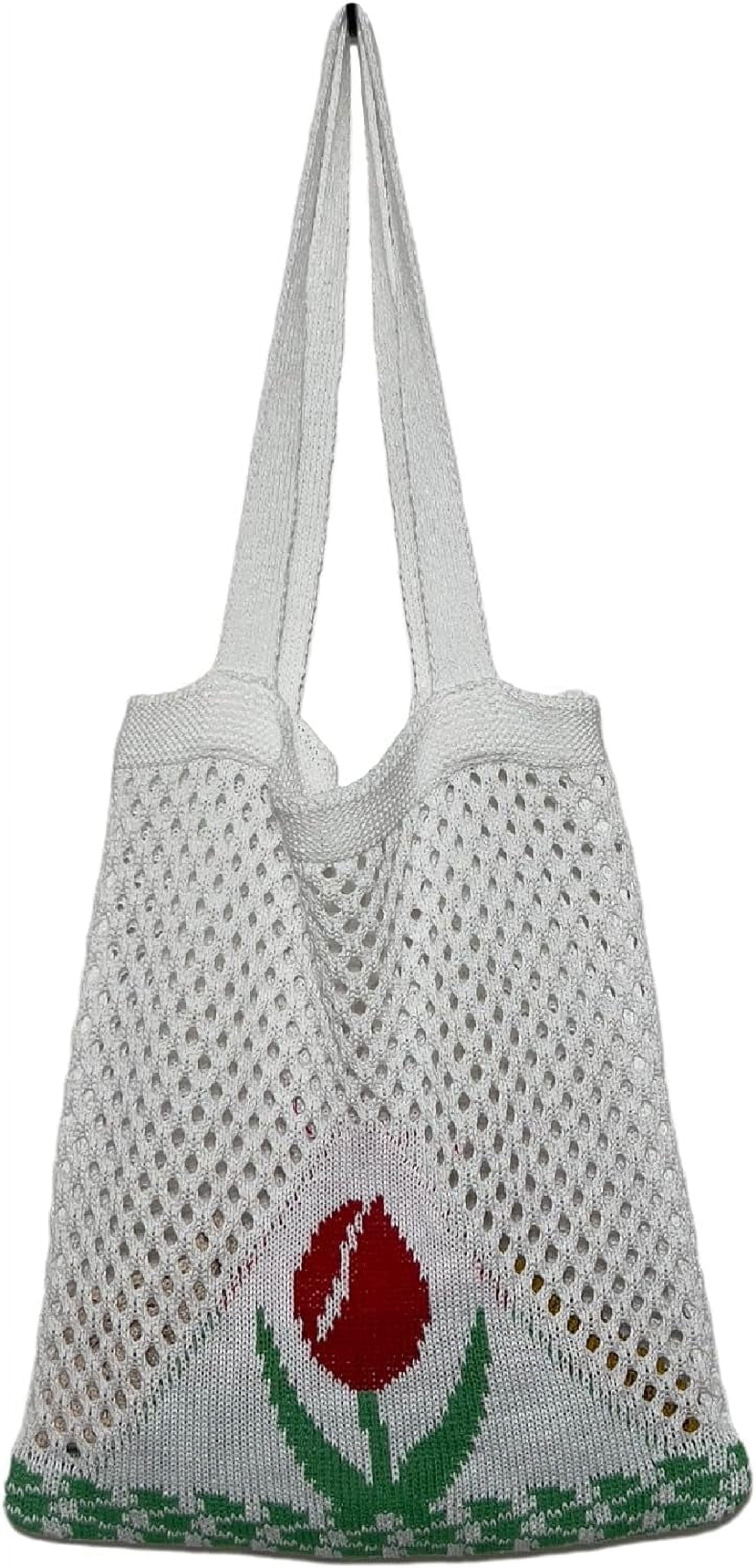 Kukuzhu Fairy Tote Bag Aesthetic Tote Bag Y2k Bag Tote Bag Aesthetic Y2k Crochet Tote Bag Aesthetic