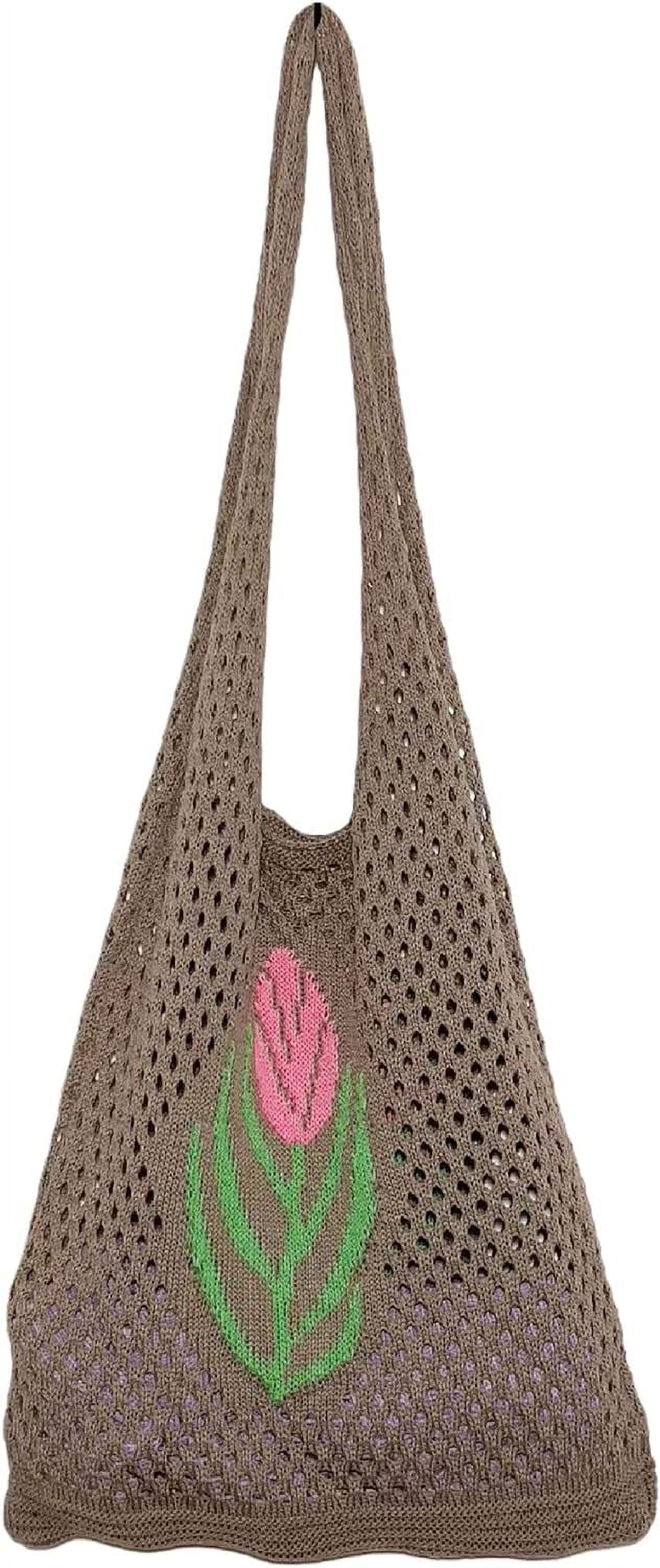 Kukuzhu Fairy Tote Bag Aesthetic Tote Bag Y2k Bag Tote Bag Aesthetic Y2k Crochet Tote Bag Aesthetic