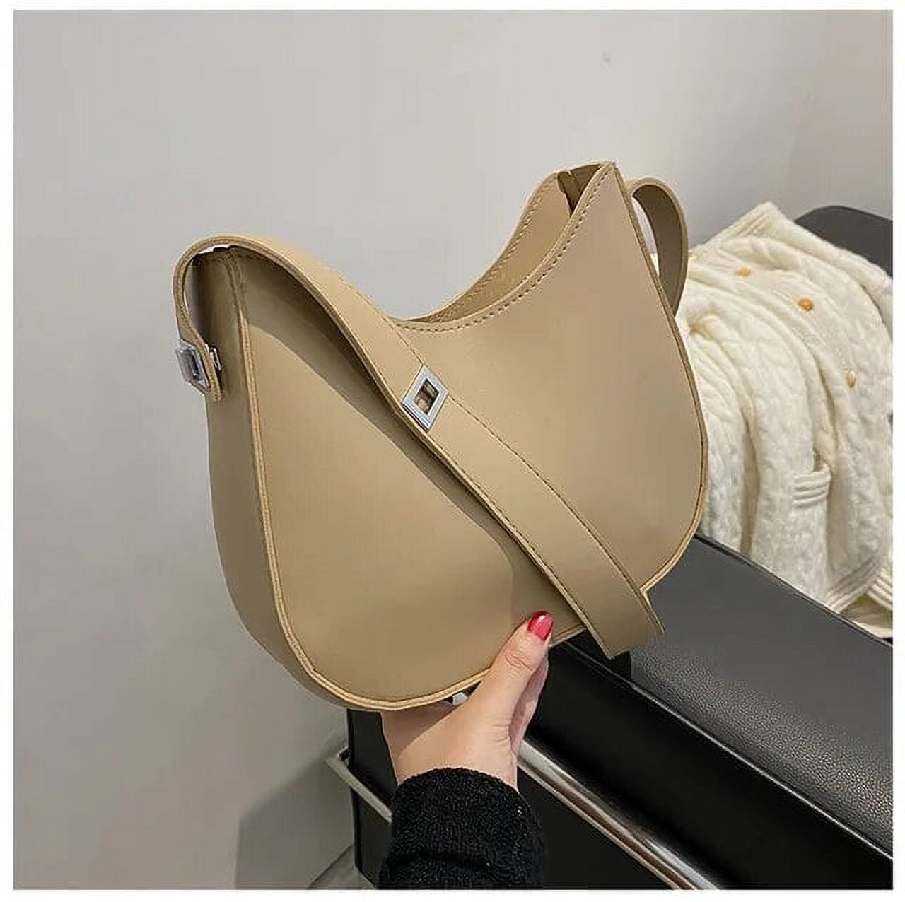 Decorwise Women's Crossbody Bag - Top Layer Cowhide Leather Detachable Shoulder Strap Armpit Bag