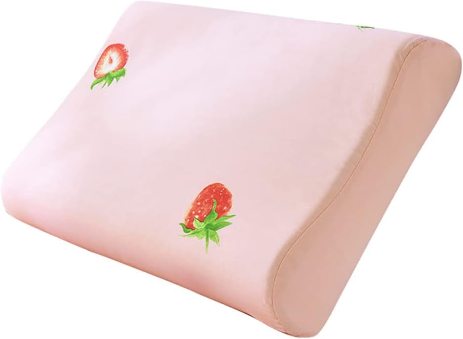 Kukuzhu Floral Pillowcase for Contour Memory Foam Pillow, Cotton Plaid