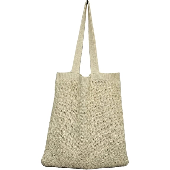 Kukuzhu Grunge Knitted Tote Bag Y2K Fairycore Shoulder Bag Hobo Bag Indie Emo Crossbody Bag Alt Purse Accessories