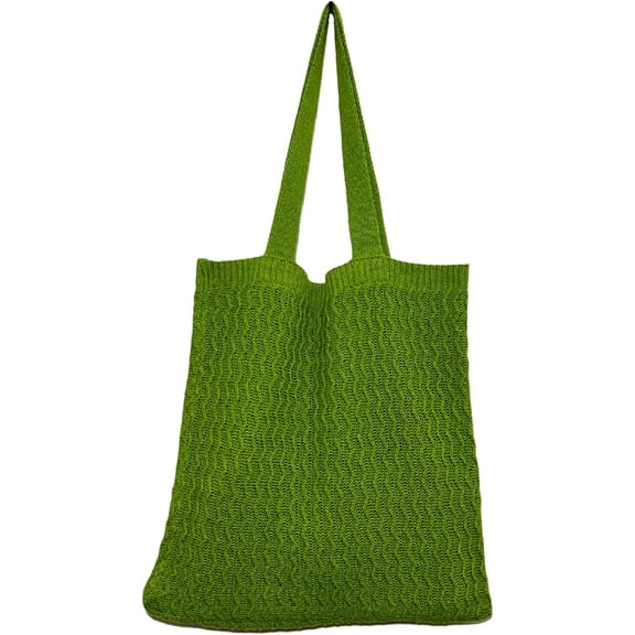 Kukuzhu Grunge Knitted Tote Bag Y2K Fairycore Shoulder Bag Hobo Bag Indie Emo Crossbody Bag Alt Purse Accessories