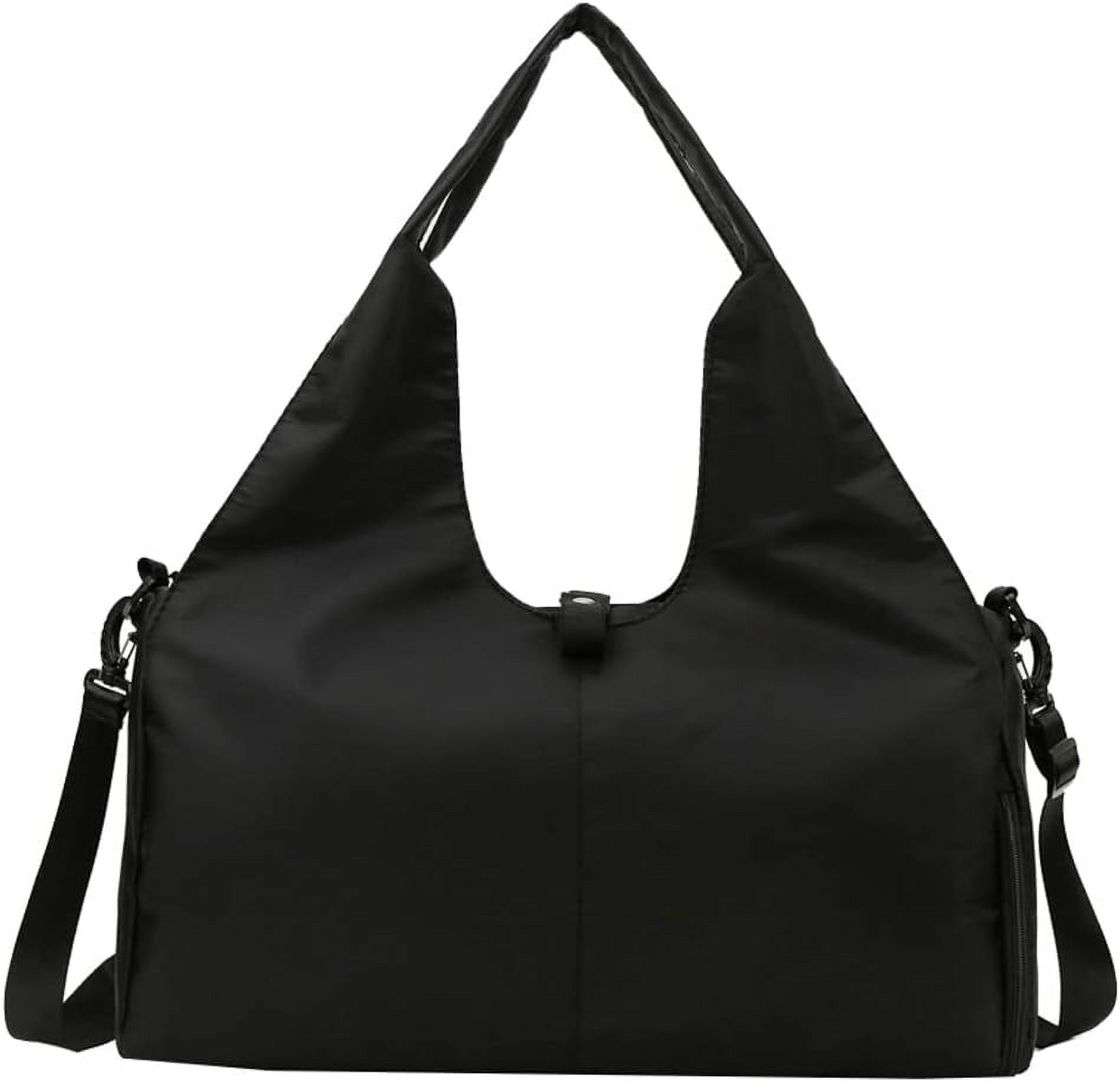 Kukuzhu Gym Bag for Women with Shoe Compartment,Waterproof Gym Tote Corssbody Bag Sports Travel Duffle Bag for Vacation Yoga 2023