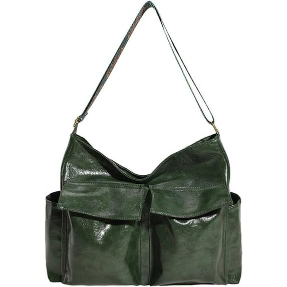 Kukuzhu Handbag for Women Multi-pockets Tote Shoulder Bag Leater Purse Ladies Chic Satchel Hobo Bags