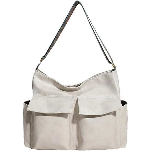 Kukuzhu Handbag for Women Multi-pockets Tote Shoulder Bag Leater Purse Ladies Chic Satchel Hobo Bags
