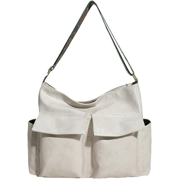 Kukuzhu Handbag for Women Multi-pockets Tote Shoulder Bag Leater Purse Ladies Chic Satchel Hobo Bags