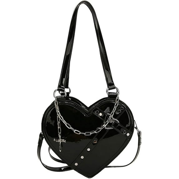 Kukuzhu Heart Hobo Bag for Women Small Tote Y2k Bags Shoulder Bag Chic Crossbody Bag Satchel Gift 2023