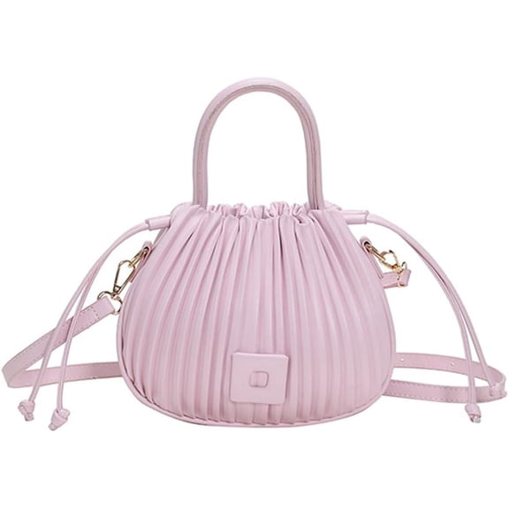 Kukuzhu Hobo Bag Small Purse Women Leather Shoulder Bag Pleat Fashion Cute Designer Handbag