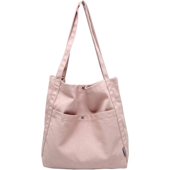 Kukuzhu Hobo Bag Women Chic Tote Bag Stylish Students Large Casual Canvas Bag Shoulder Bag