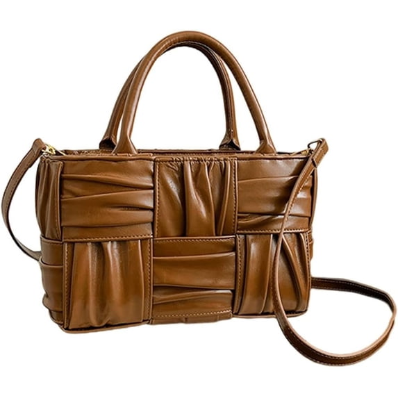 Kukuzhu Hobo Bag Women PU Leather Tote Bag Chic Fashion Top Handle Bag Large Crossbody Shoulder Bag