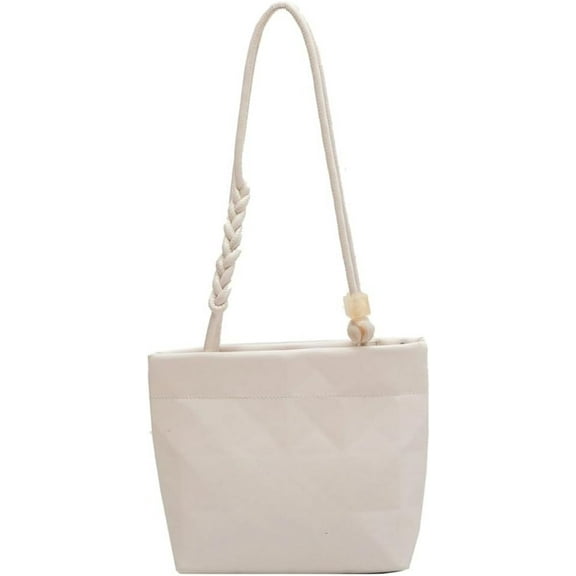 Kukuzhu Hobo Bag Women's PU Leather Shoulder Crossbody Bag Bucket Purse Handbag Large Totes Pleated Top Handle Bag