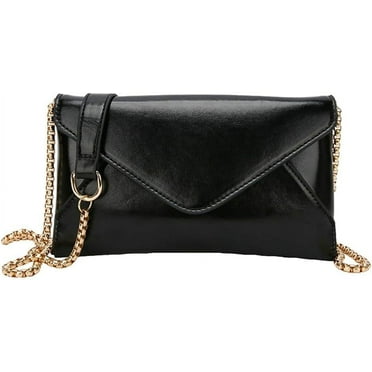 Kukuzhu Hobo Bag for Women PU Leather Crossbody Shoulder Bag Glossy Handbag Party Purse Small Totes with Chain