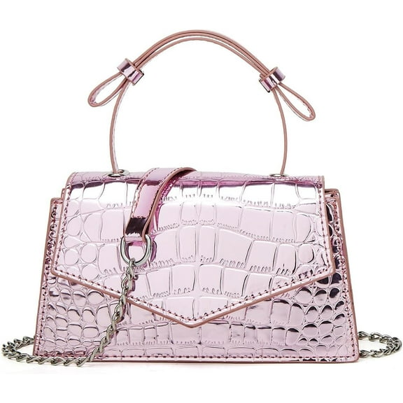 Kukuzhu Hobo Bag for Women PU Leather Crossbody Shoulder Bag Handbag Stone Pattern Purse Small Totes with Chain