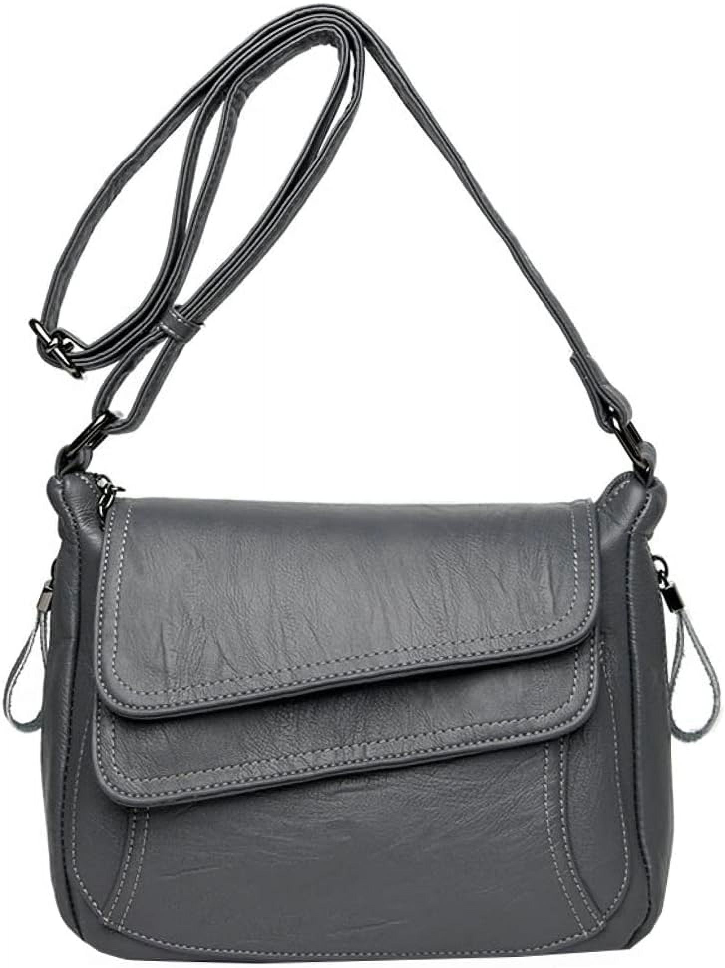 Kukuzhu Hobo Bag for Women PU Leather Shoulder Crossbody Bag Soft Small Totes Handbag Multifunction Purse Satchels