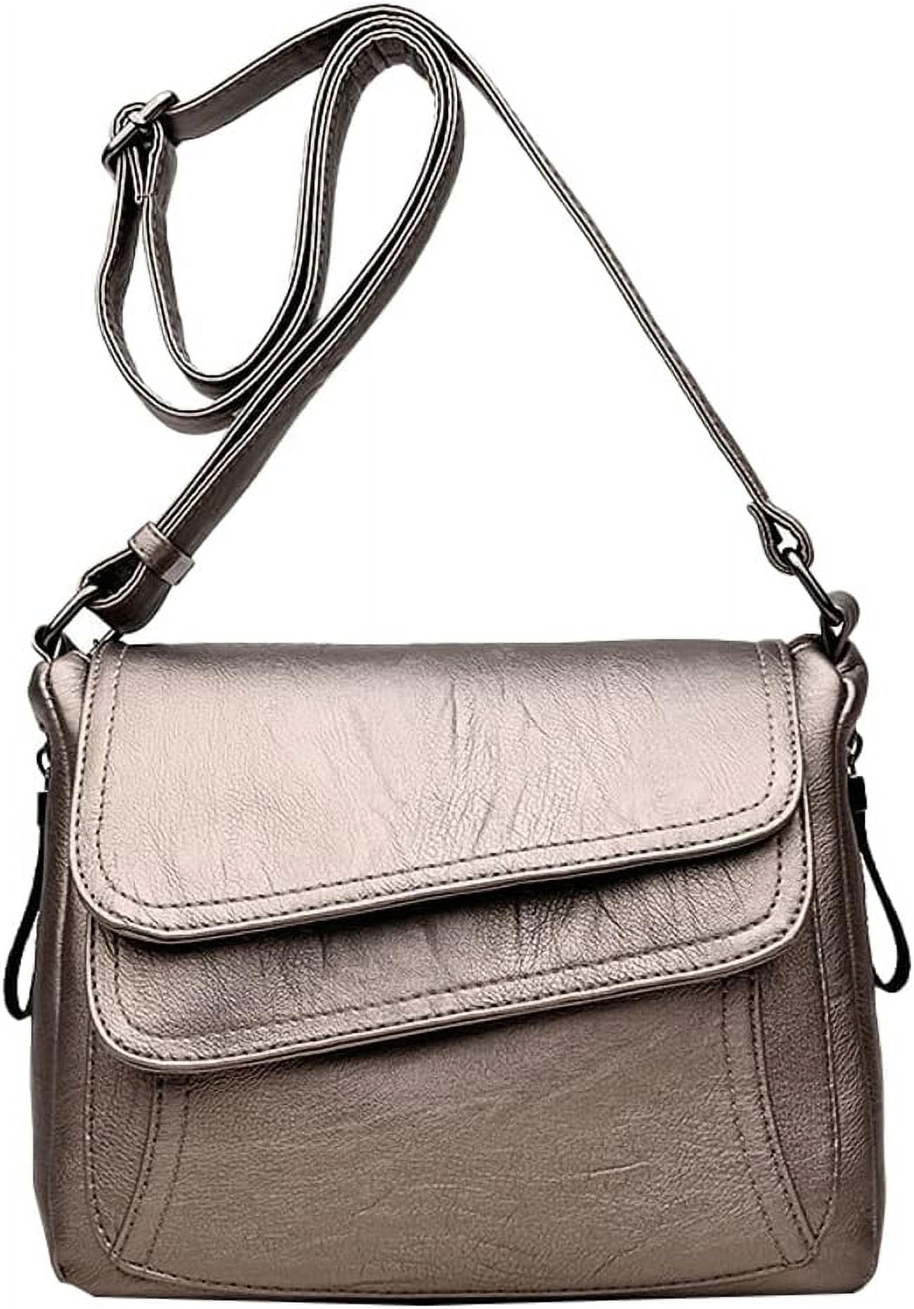 Kukuzhu Hobo Bag for Women PU Leather Shoulder Crossbody Bag Soft Small Totes Handbag Multifunction Purse Satchels