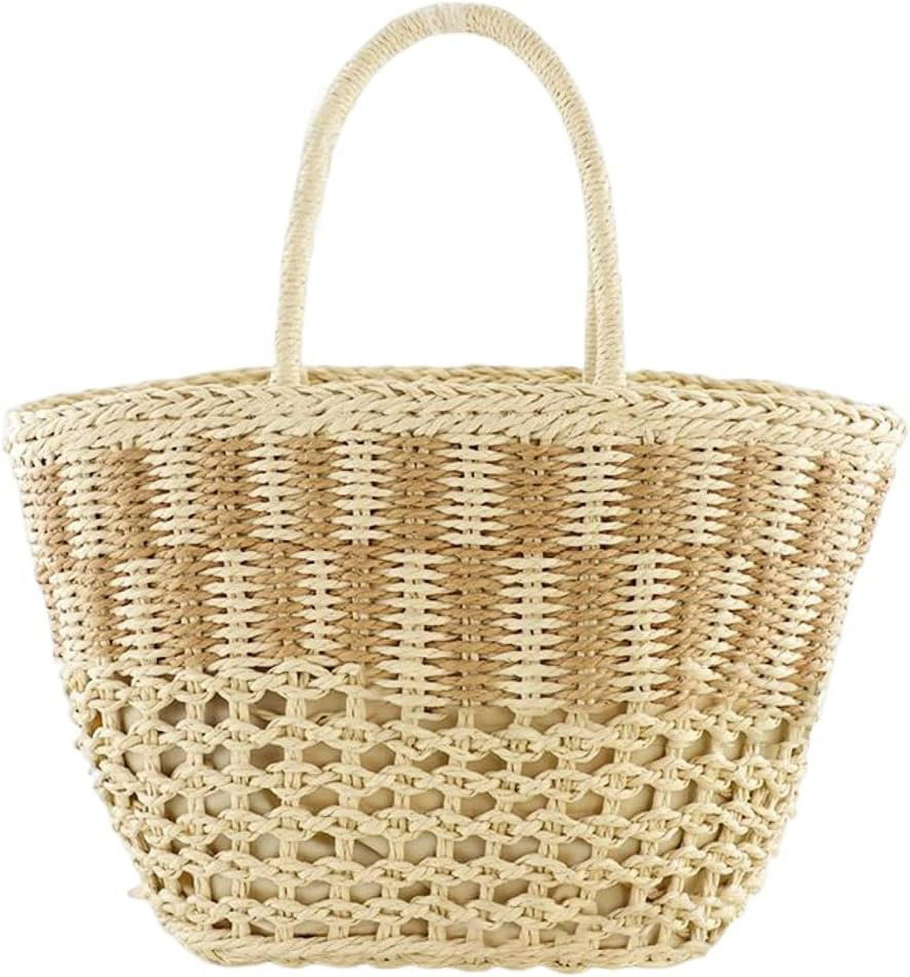 Kukuzhu Hobo Bag for Women Straw Weave Shoulder Bag Large Totes Summer ...