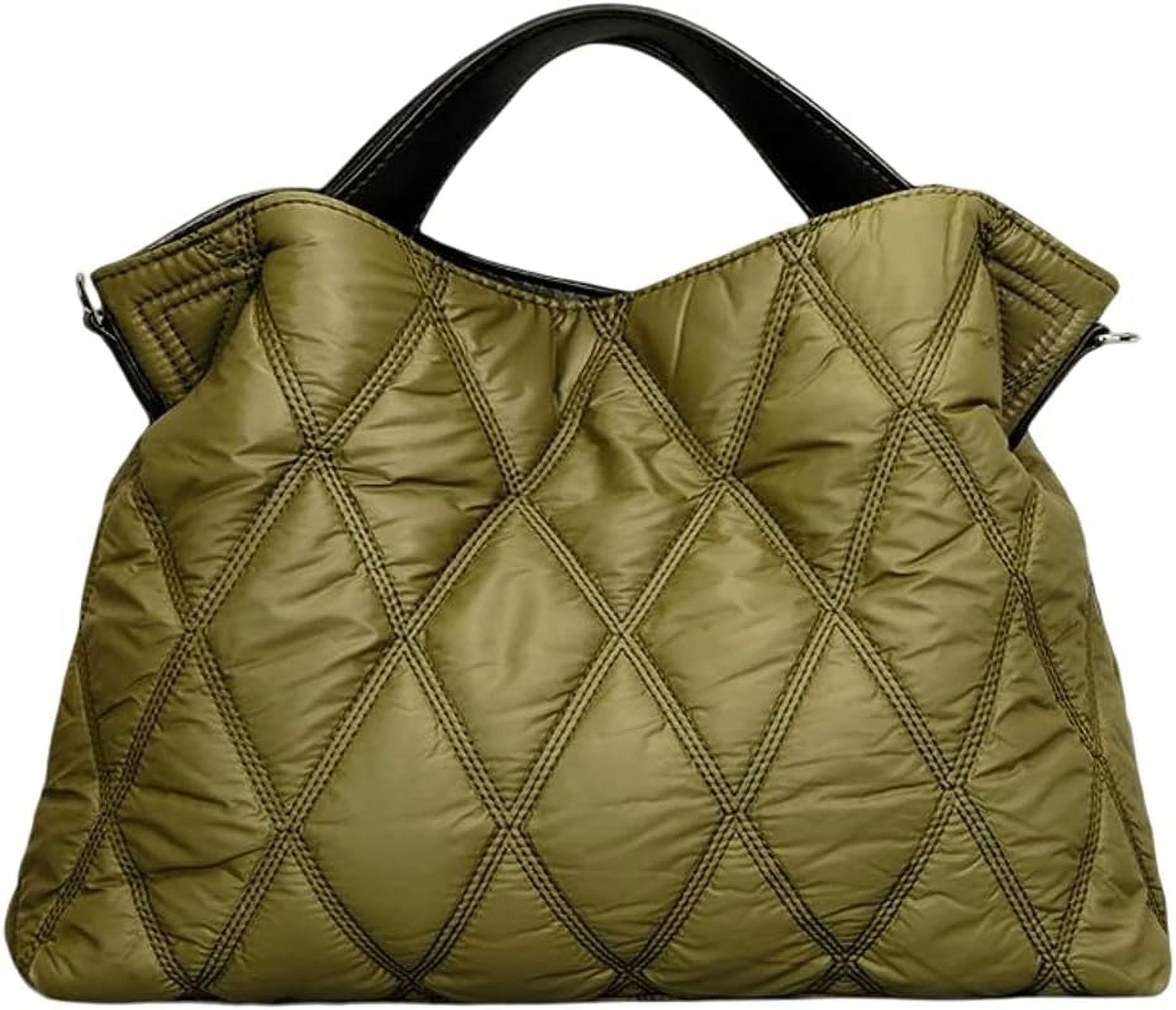Rhomboid Quilted Soft Sheep Leather Shoulder Bag main image 1