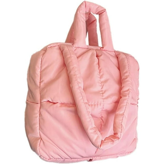 Kukuzhu Hobo Bags for Women Puffer Down Shouder Bag Soft Padding Top Handle Tote Bag