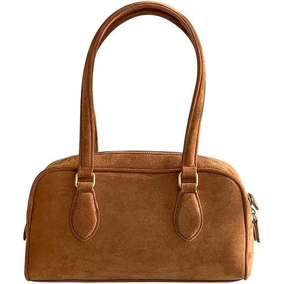 Kukuzhu Hobo Handbags for Women Casual Zipper Tote Bag Vintage Shoulder Purse Commute Bag Canvas Satchel