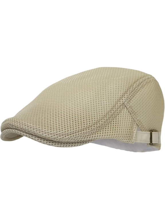 Ivy Cap Straw Weave Linen-Like Cotton Cabbie Newsboy Hat MZ30038