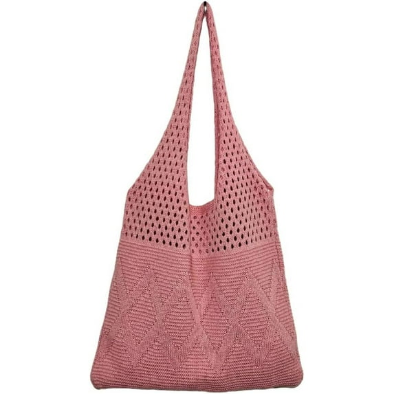 Kukuzhu Knitted Hobo Bag for Women Woven Shoulder Bag Handbag Large Totes Purse Summer Beach Top Handle Bag