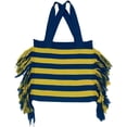 thumbnail image 1 of Kukuzhu Knitted Tote Bag Womens Tassel Shoulder Bag Striped Large Hobo Bag Purses Reusable Shopping Bags Handbags for Women, 1 of 5