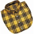 thumbnail image 1 of Kukuzhu Lady Half Shirt Blouse Collar Plaid Dickey Fake Collar False Collar Detachable Collar for Women, 1 of 5